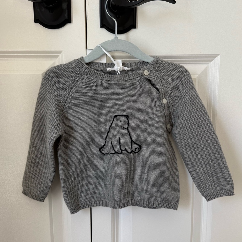 Tartine et Chocolat Bear Knit Sweater NEW